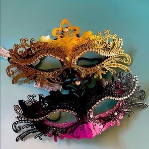 Metal Lazercut Masquerade Masks